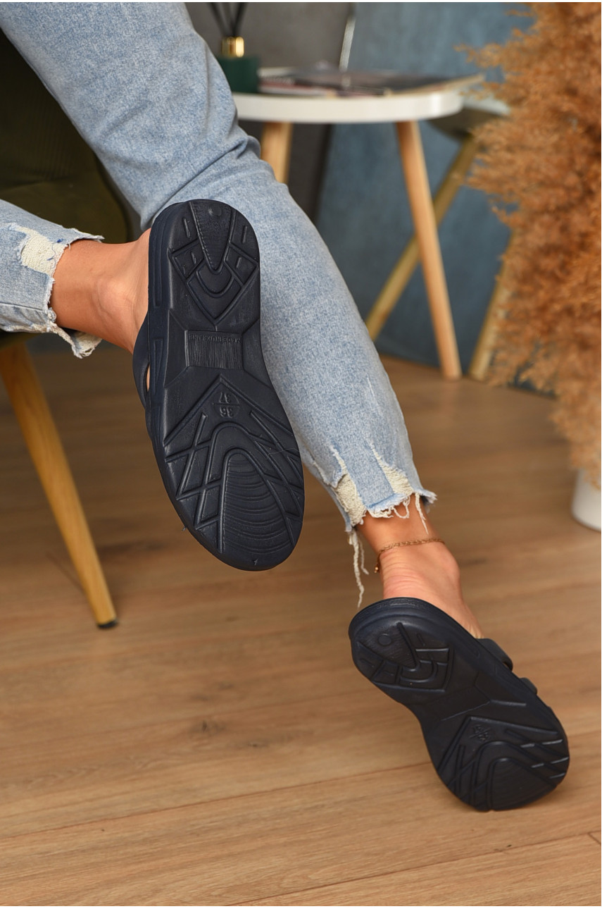 Шлепанцы пена женские синего цвета 171020