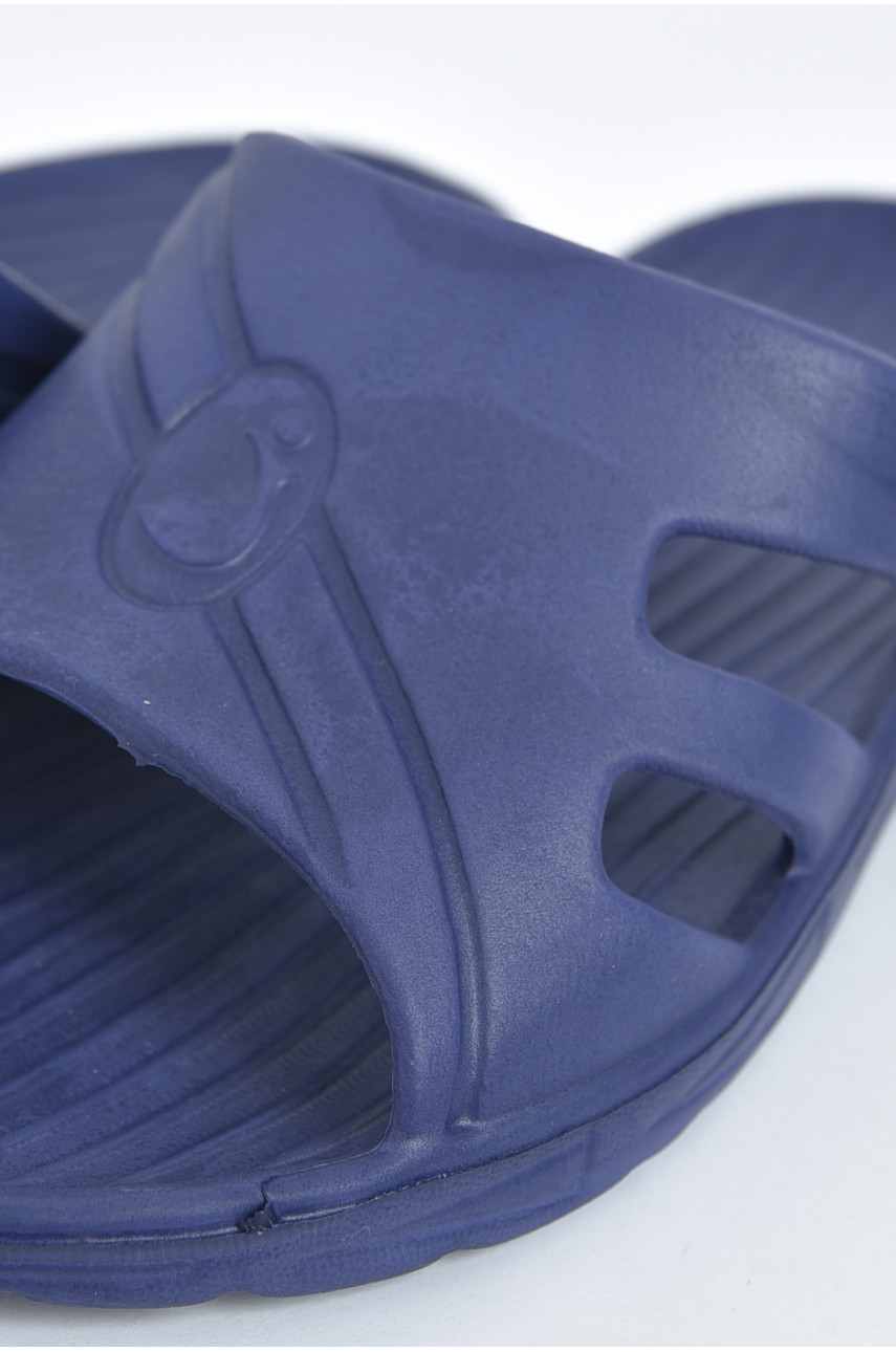 Шлепанцы пена женские синего цвета 171020