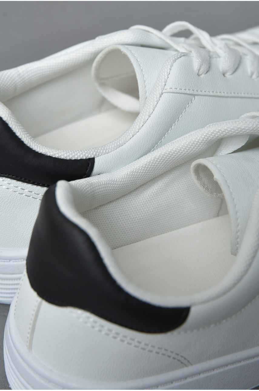 Кроссовки мужские белого цвета на шнуровке YB0311-3 171051 Кроссовки мужские белого цвета на шнуровке YB0311-3 171051