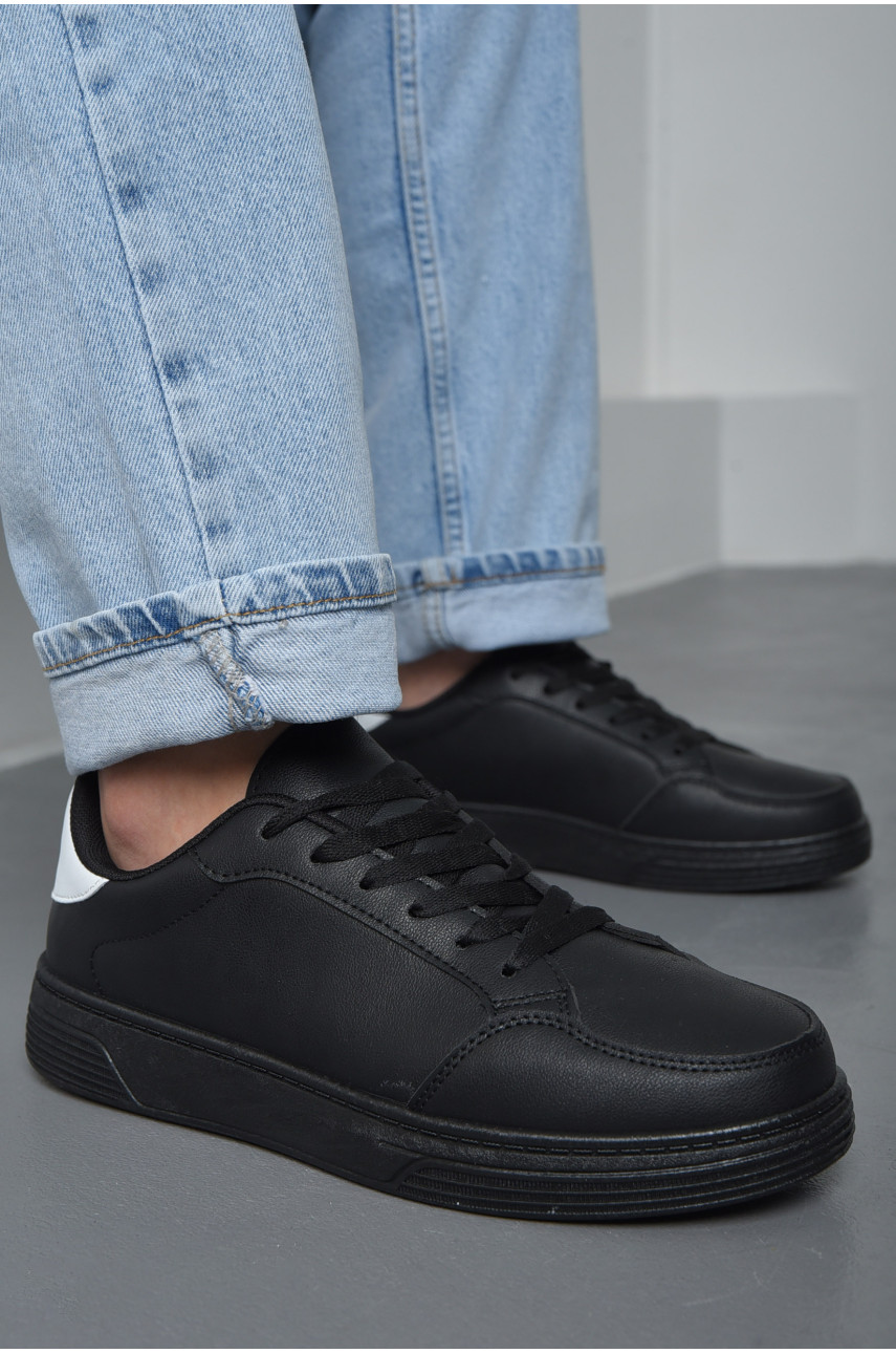 Кросівки чоловічі чорного кольору на шнурівці YB0312-2 171052