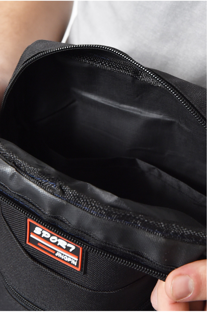 Сумка чоловіча через плече чорного кольору 205 171087