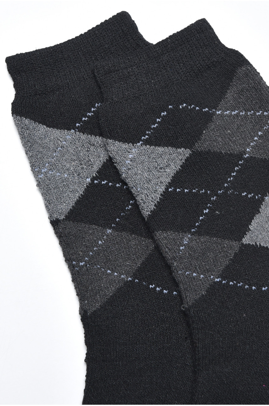 Шкарпетки чоловічі махрові чорного кольору розмір 40-45 775 171268