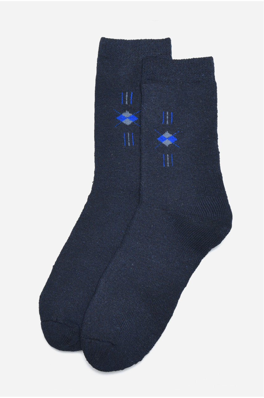 Шкарпетки чоловічі махрові синього кольору розмір 40-45 776 171278