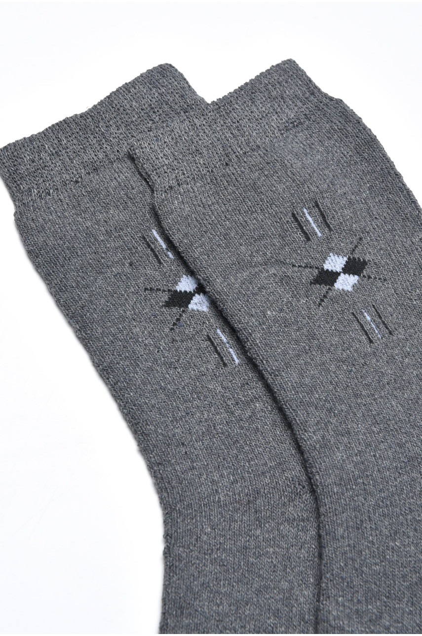 Шкарпетки чоловічі махрові сірого кольору розмір 40-45 776 171279