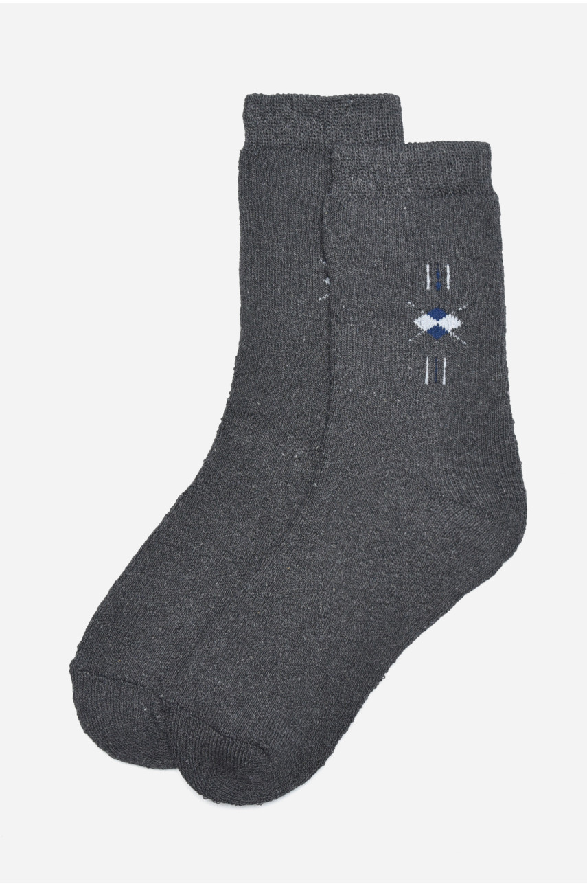 Шкарпетки чоловічі махрові темно-сірого кольору розмір 40-45 776 171280