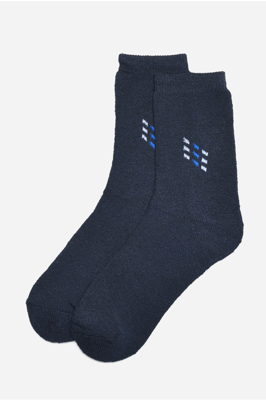 Шкарпетки чоловічі махрові синього кольору розмір 42-48 106 171291