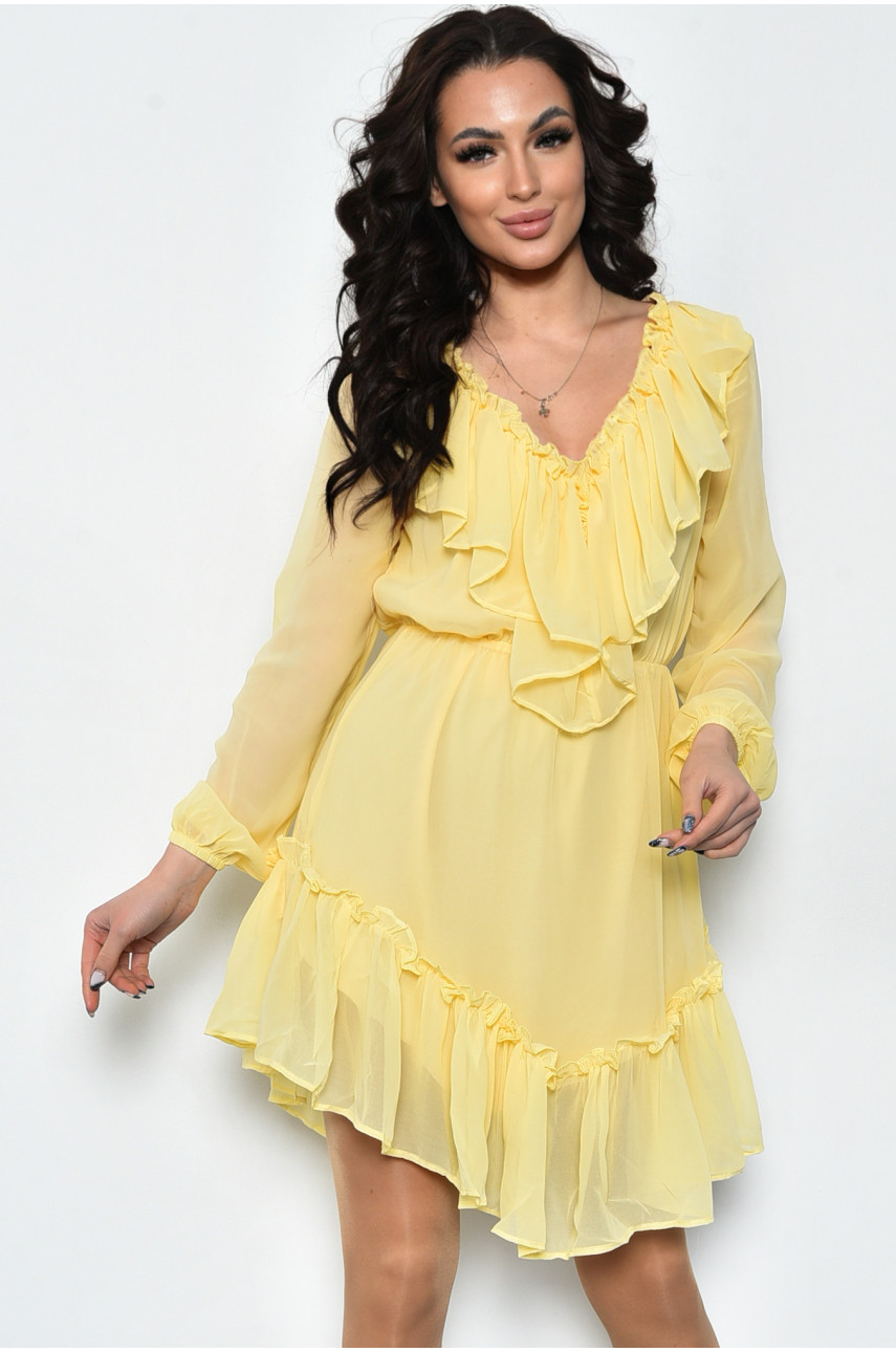 Платье женское шифоновое желтого цвета 2005 171526