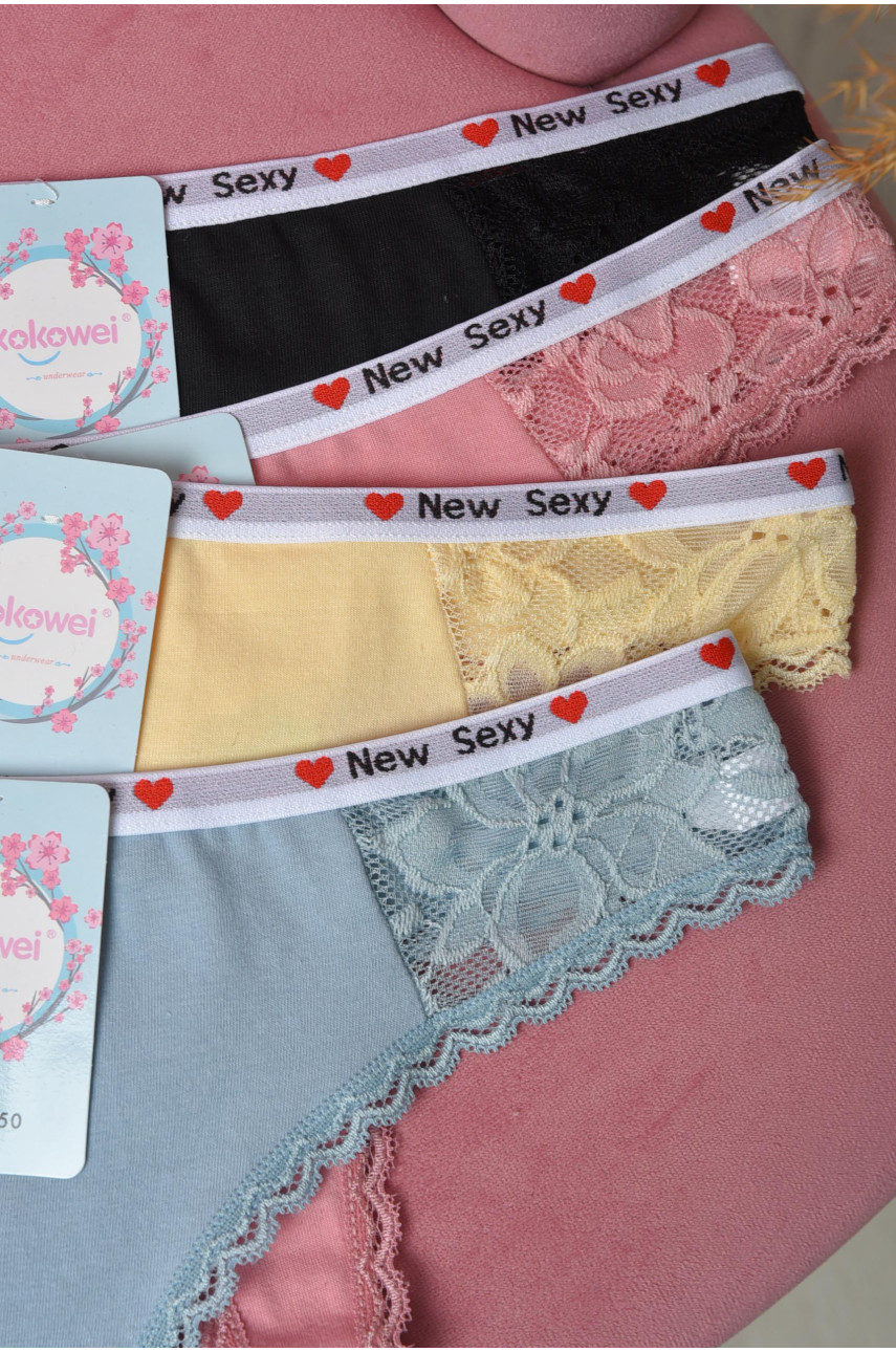Набор женских стринг с гипюром 4 шт X2650 171580