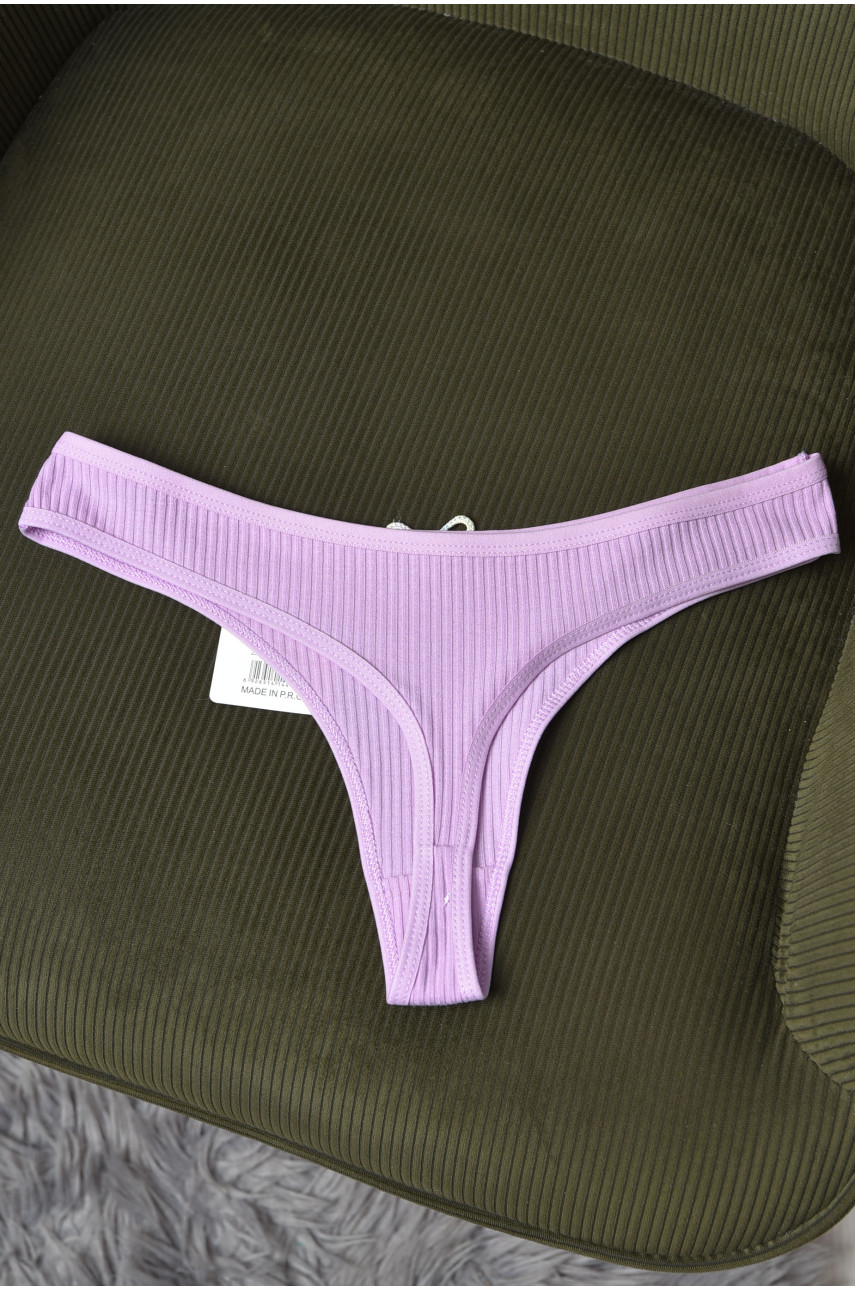 Стринги женские в рубчик фиолетового цвета X2385 171719