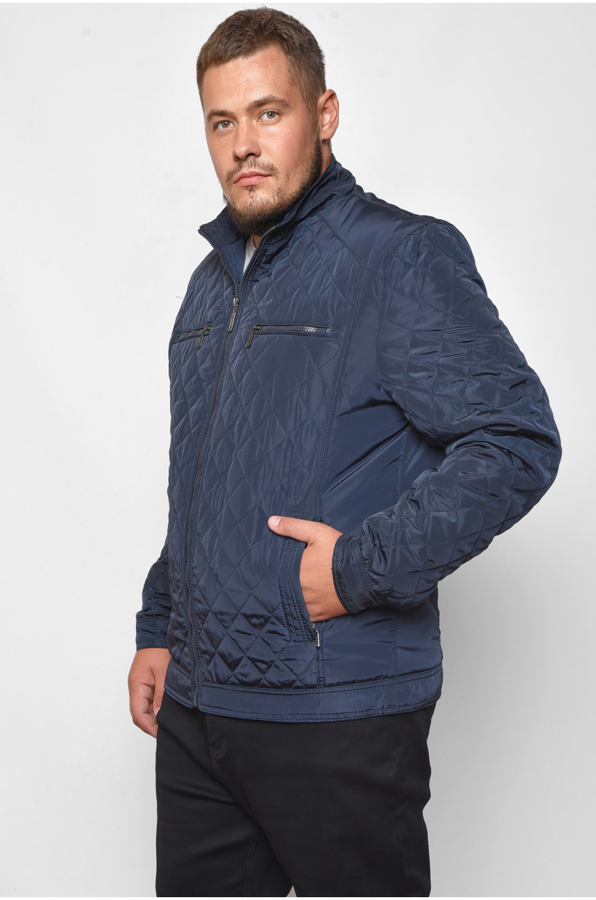 Куртка чоловiча демicезонна темно-синього кольору 1525-А 172012