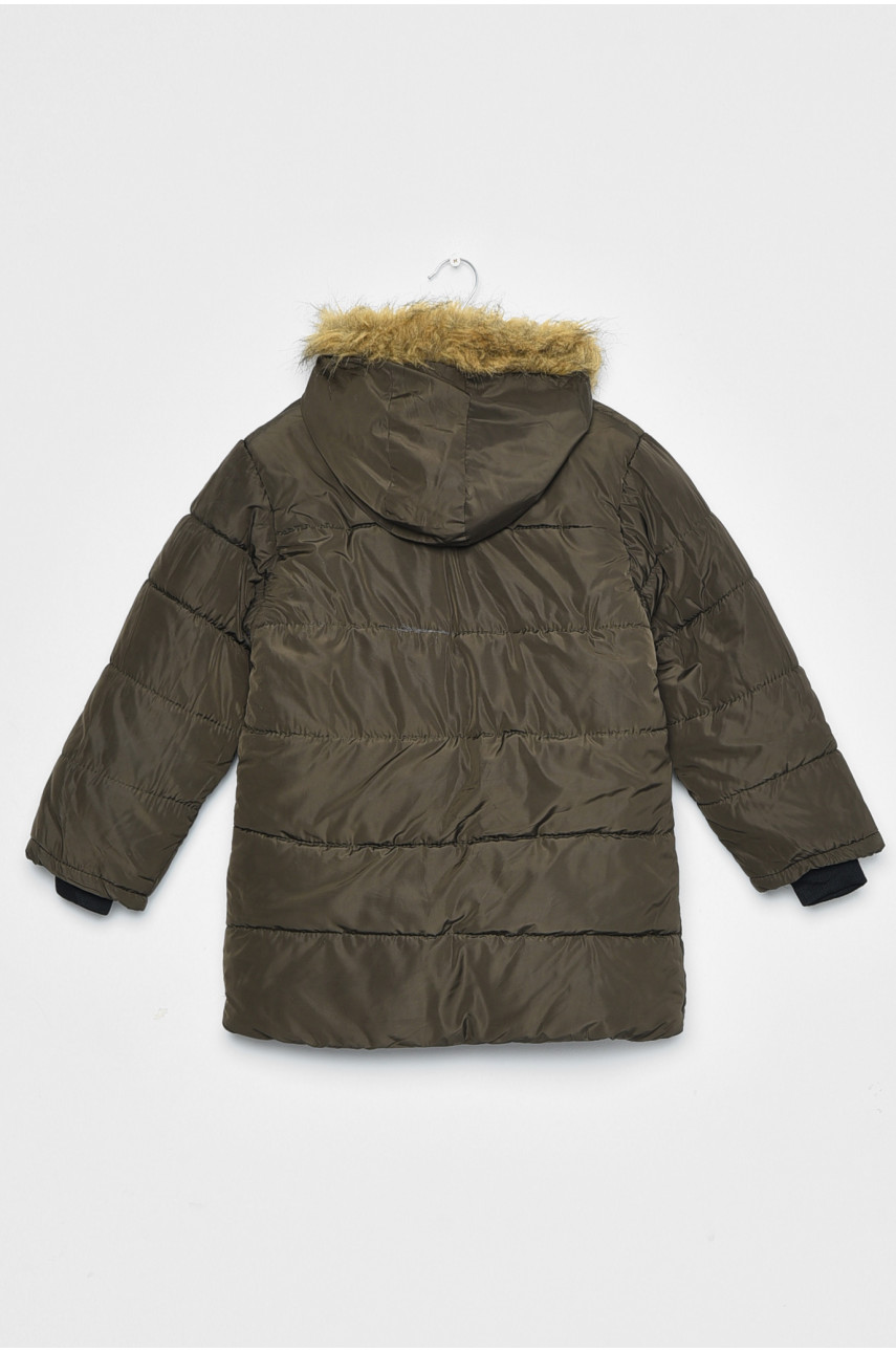 Куртка дитяча зимова  для хлопчика кольору хакі Уцінка 215 172331