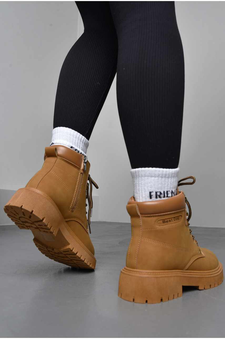 Ботинки женские демисезонные светло-коричневого цвета JP17-2 172395 Ботинки женские демисезонные светло-коричневого цвета JP17-2 172395