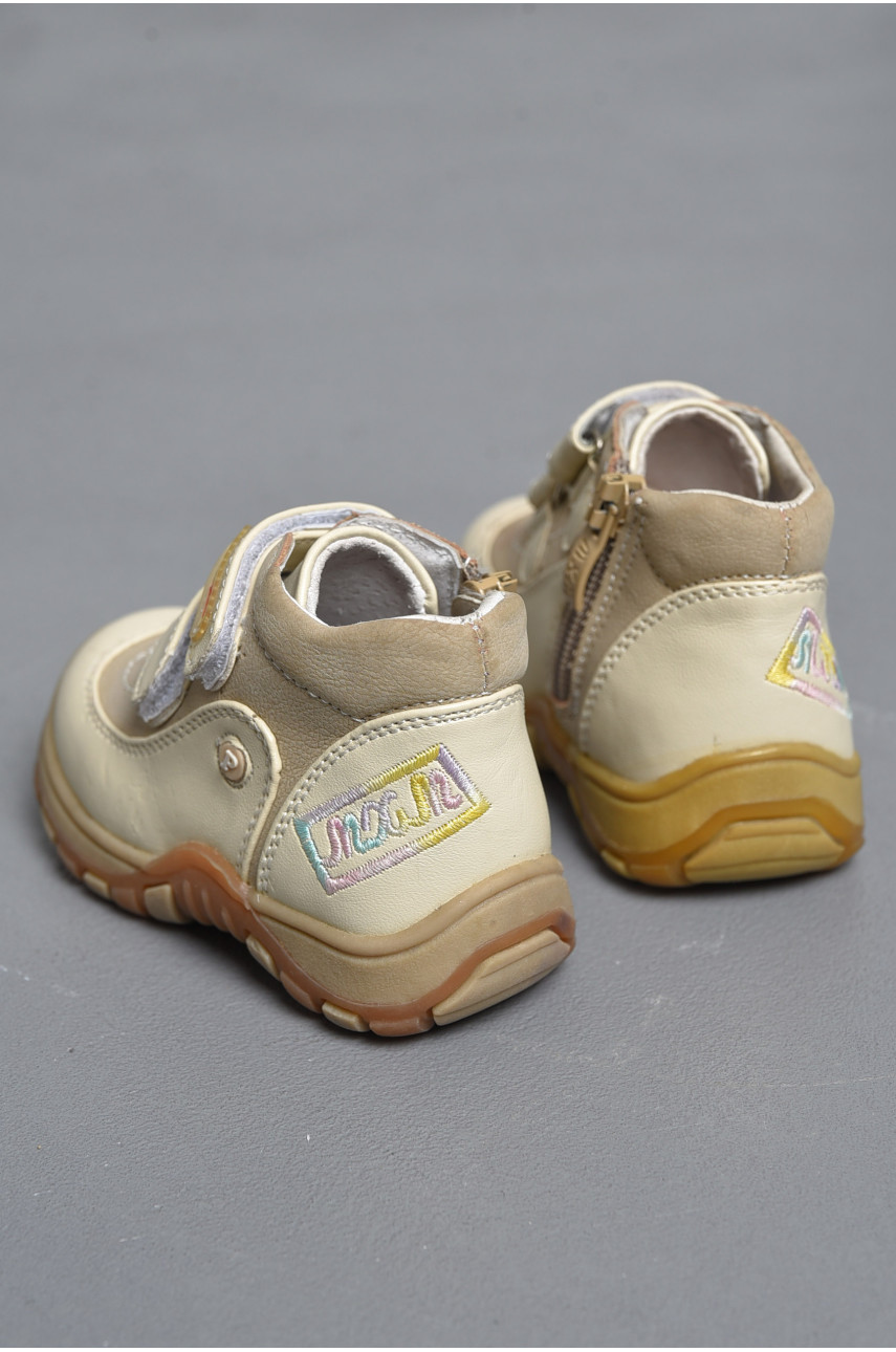 Ботинки детские демисезон бежевого цвета 172453