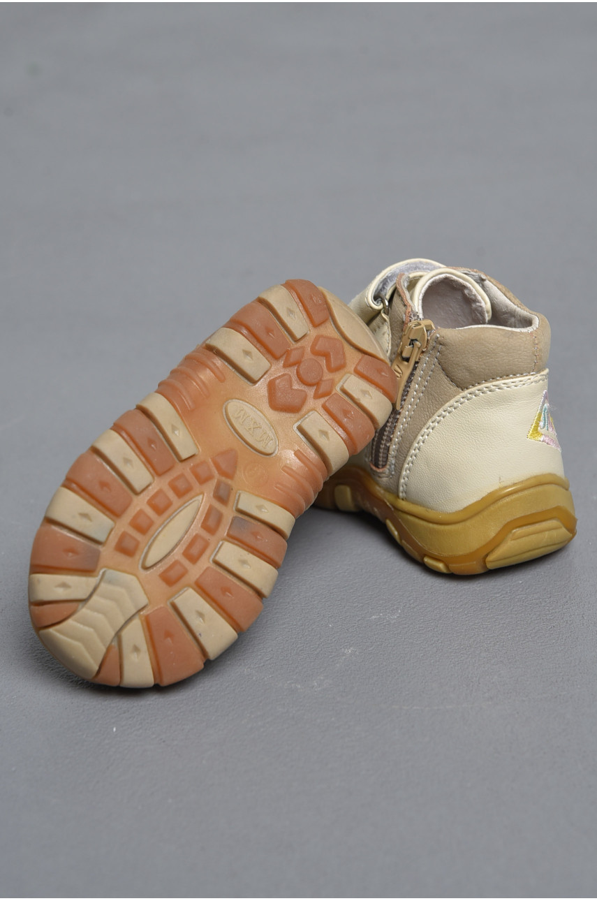 Ботинки детские демисезон бежевого цвета 172453