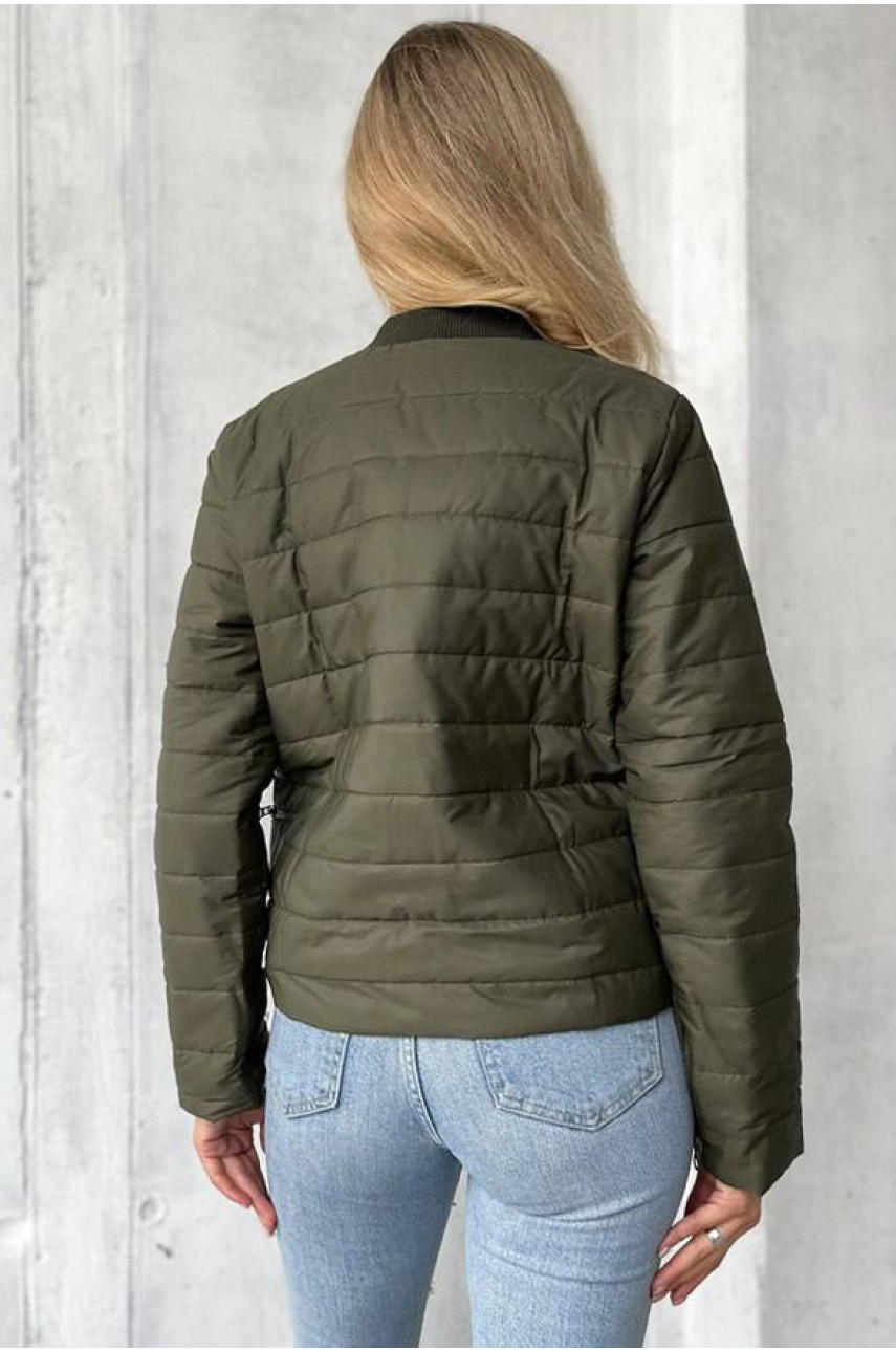 Куртка жіноча кольору хакі 1117 172473