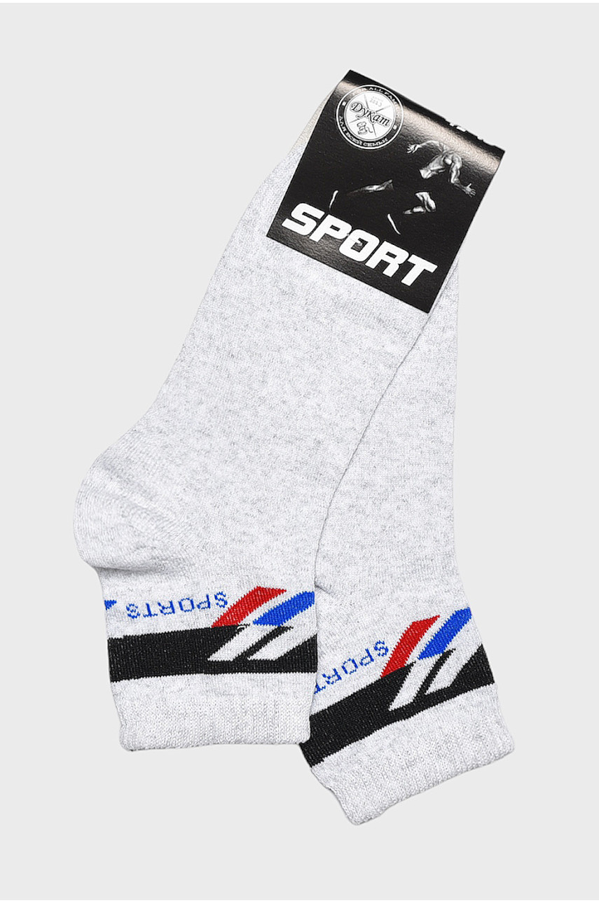 Шкарпетки чоловічі спортивні світло-сірого кольору розмір 41-45 541 172727