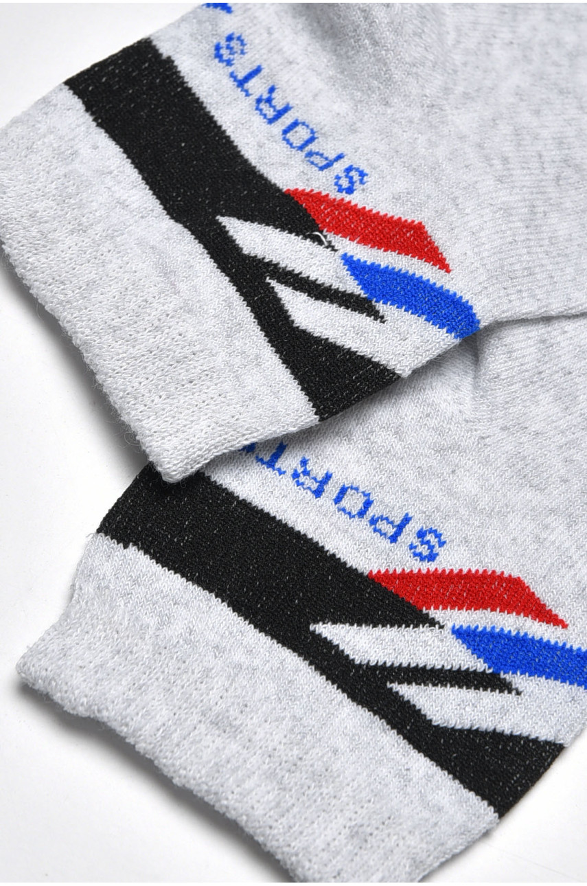 Шкарпетки чоловічі спортивні світло-сірого кольору розмір 41-45 541 172727