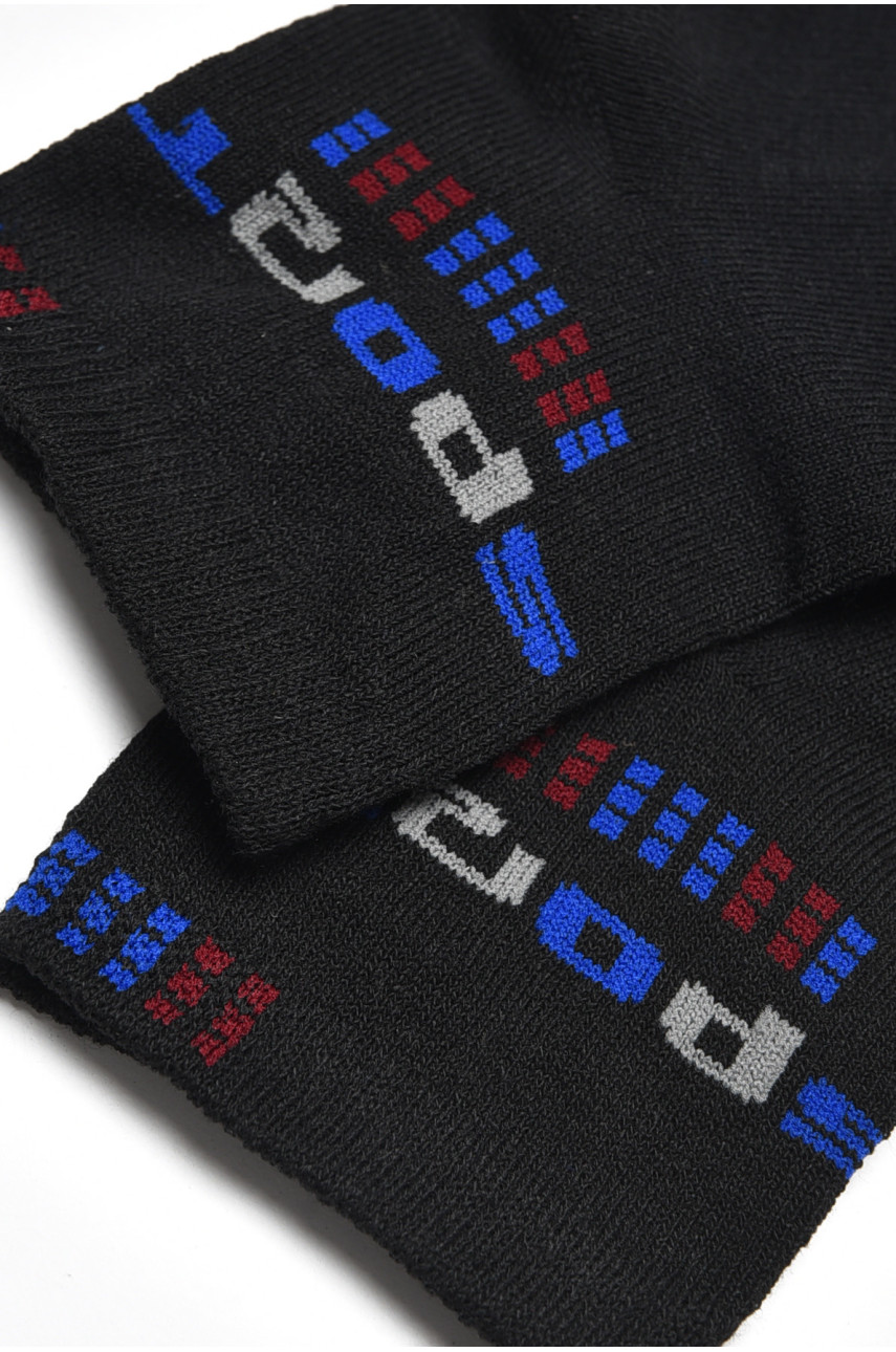 Шкарпетки чоловічі спортивні чорного кольору розмір 41-45 535 172739