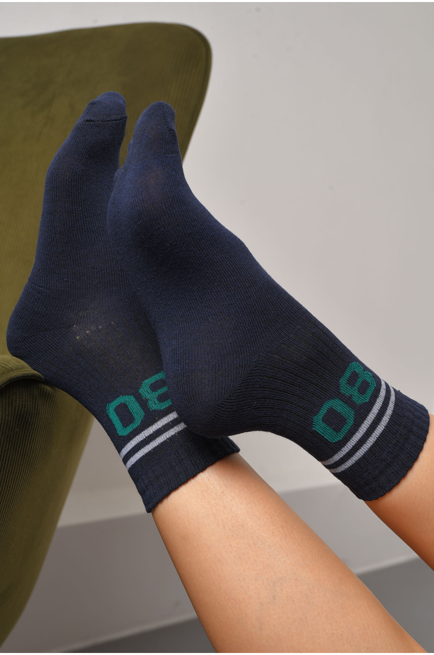Шкарпетки жіночі спортивні темно-синього кольору розмір 36-40 564 172749