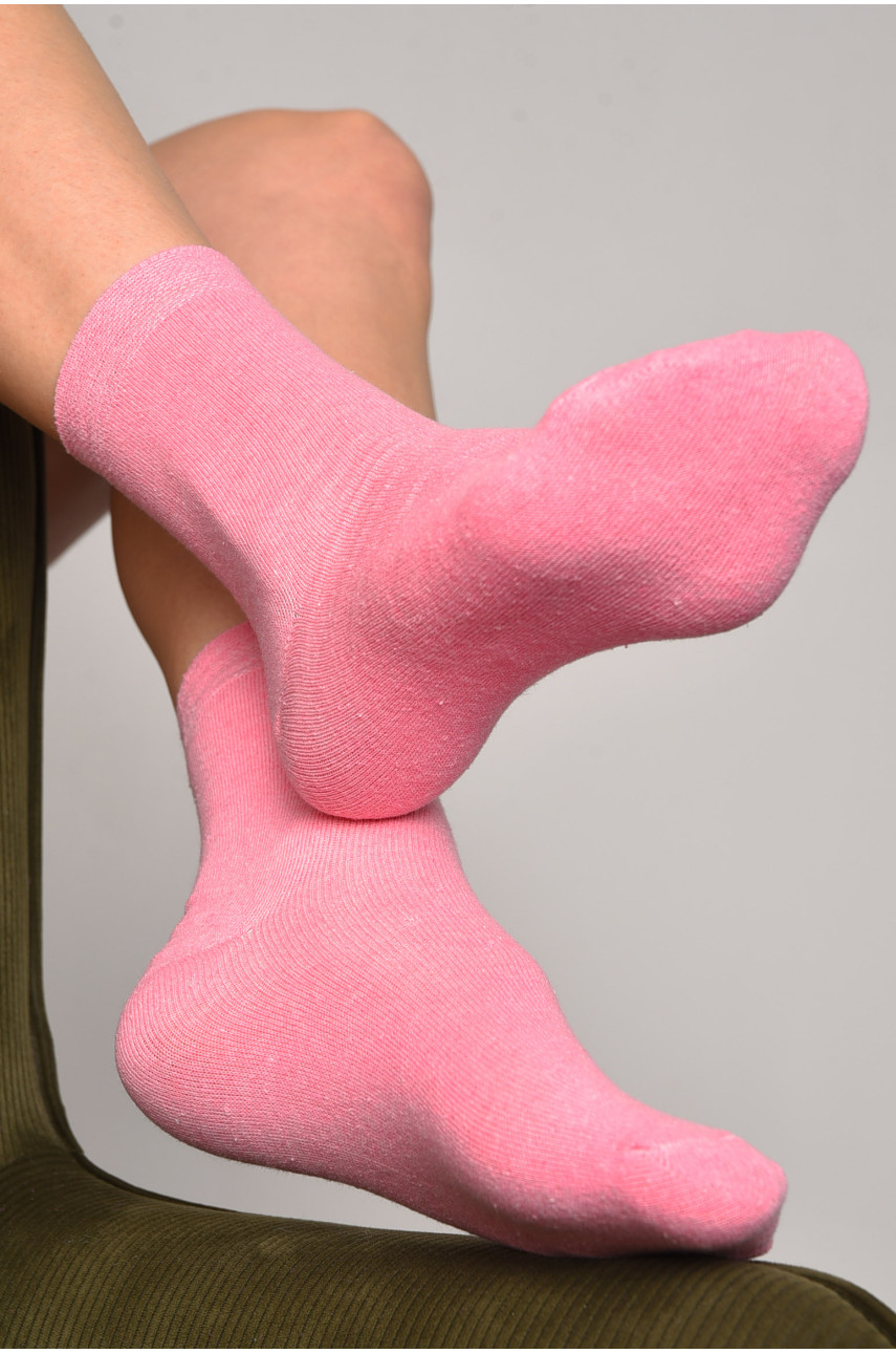 Шкарпетки жіночі демісезонні темно-рожевого кольору розмір 35-41 005 172784