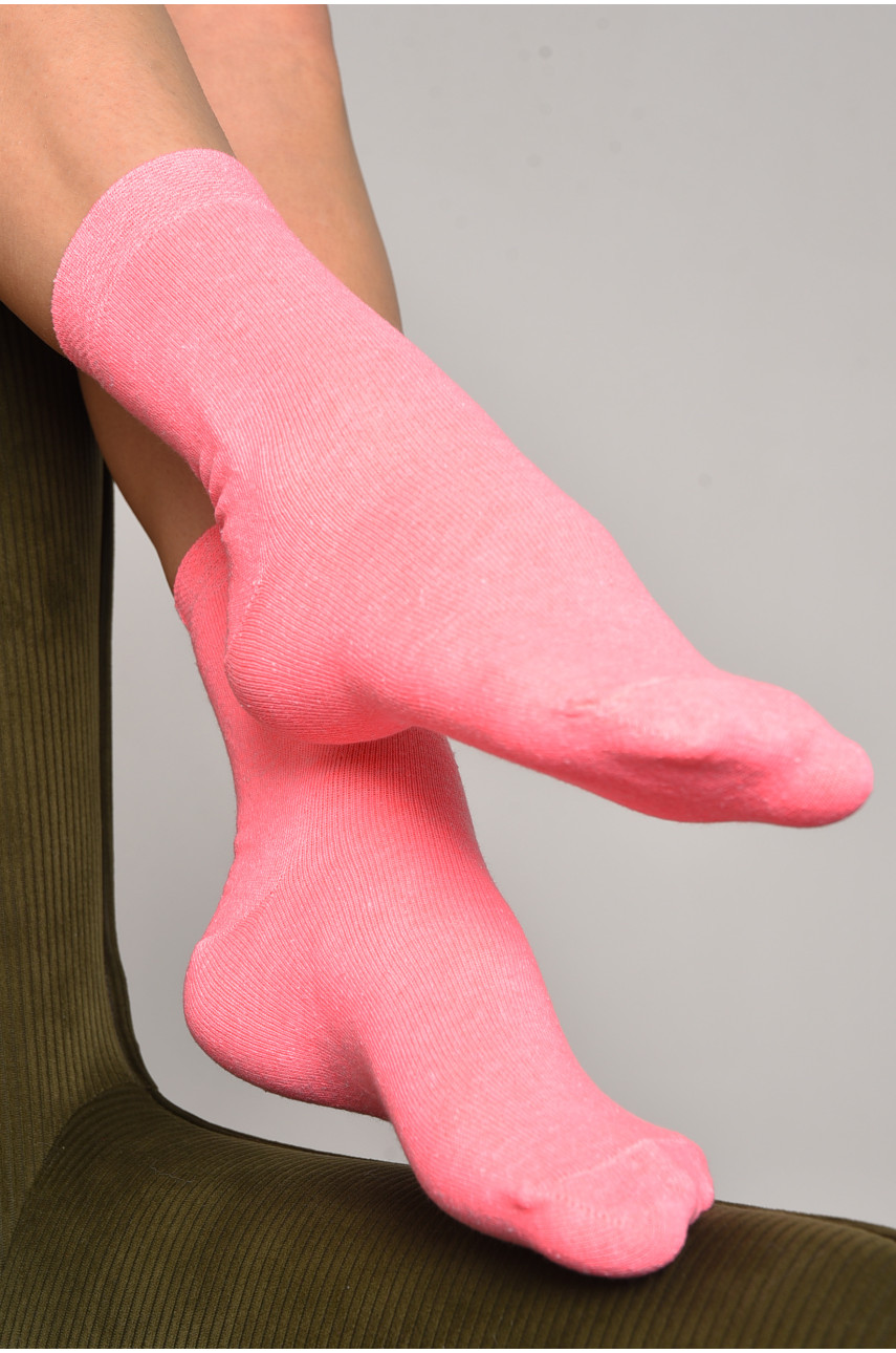 Шкарпетки жіночі демісезонні рожевого кольору розмір 35-41 005 172786