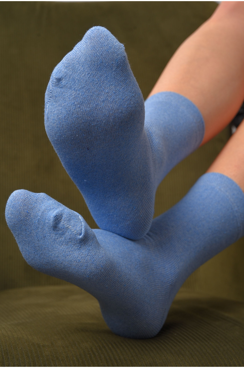 Шкарпетки жіночі демісезонні блакитного кольору розмір 35-41 005 172788