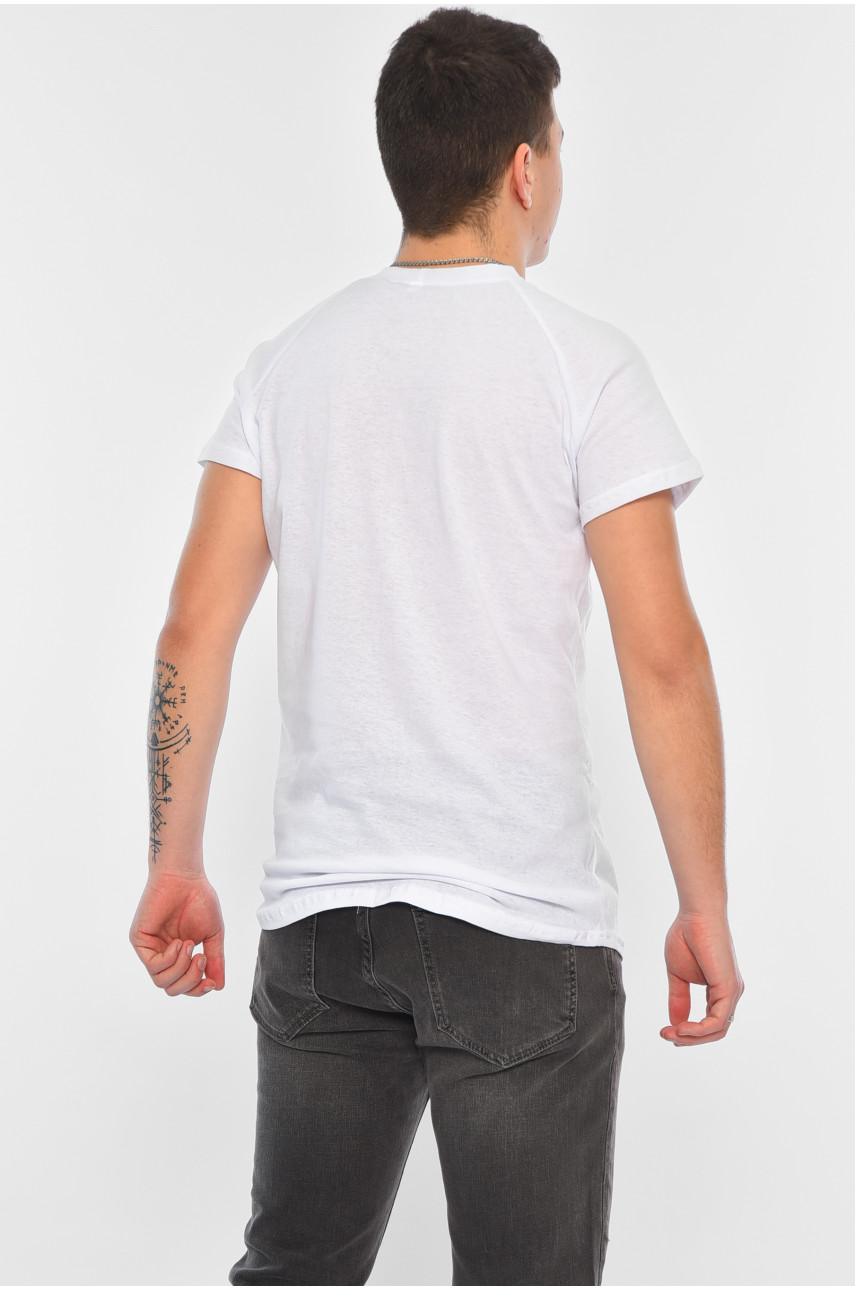 Футболка мужская белого цвета 7137 172808