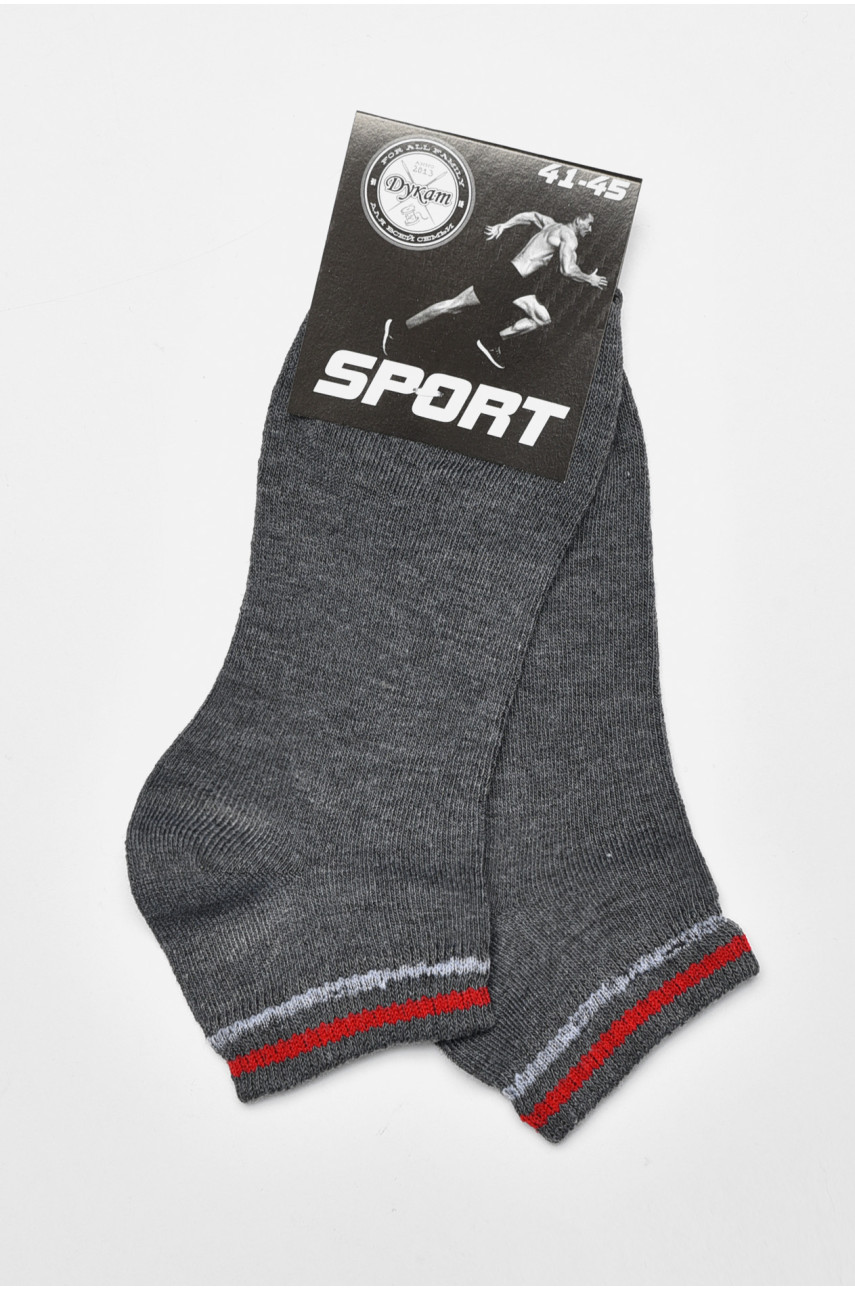 Шкарпетки чоловічі спортивні темно-сірого кольору розмір 41-45 243 172817