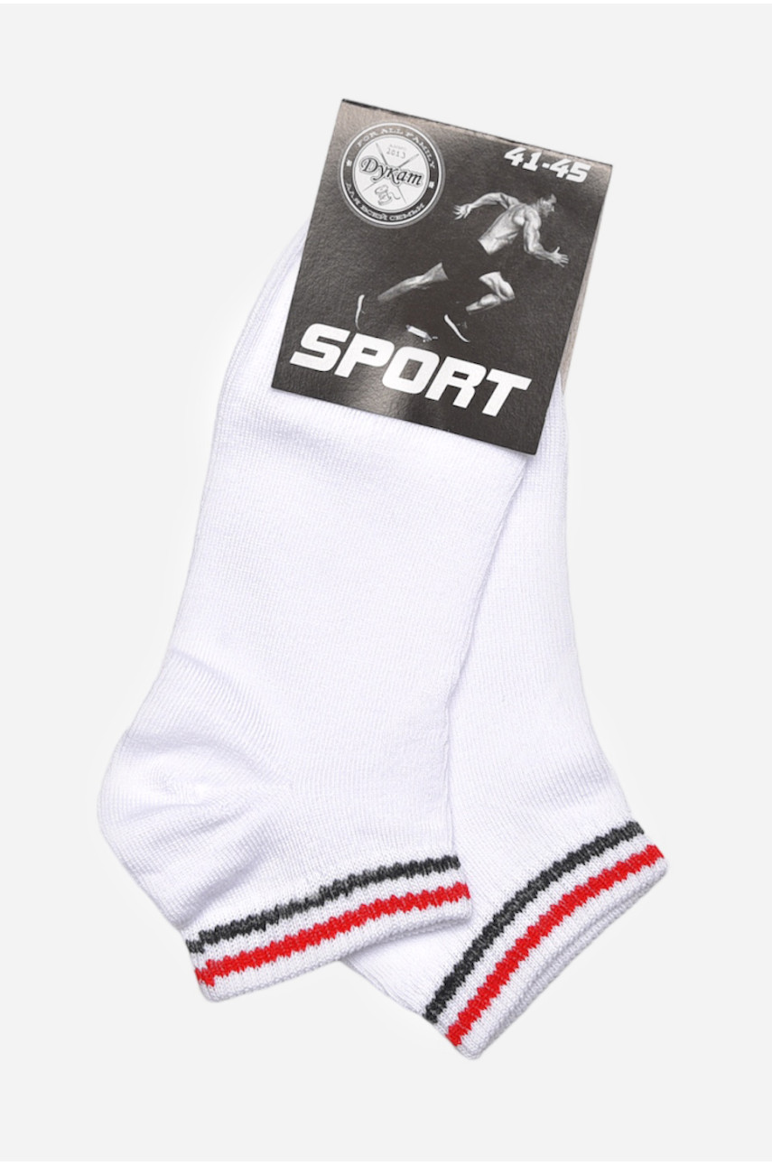Шкарпетки чоловічі спортивні білого кольору розмір 41-45 243 172827