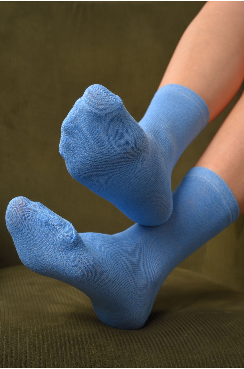 Носки женские демисезонные голубого цвета размер 36-40 005 172860