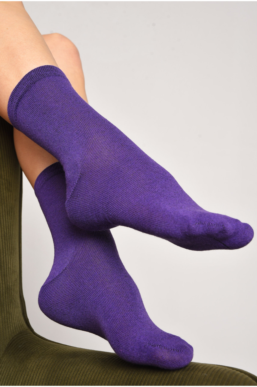 Носки женские демисезонные фиолетового цвета размер 36-40 005 172861