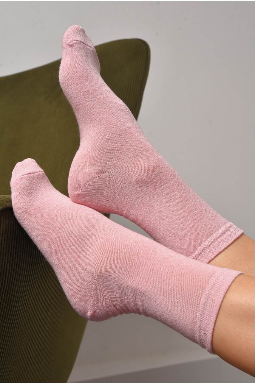 Шкарпетки жіночі демісезонні рожевого кольору розмір 36-40 005 172864