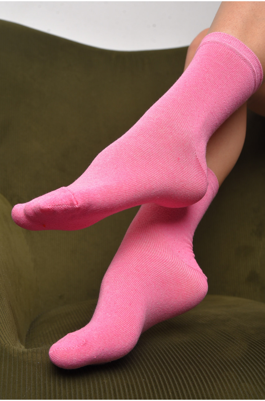 Шкарпетки жіночі демісезонні рожевого кольору розмір 36-40 005 172866