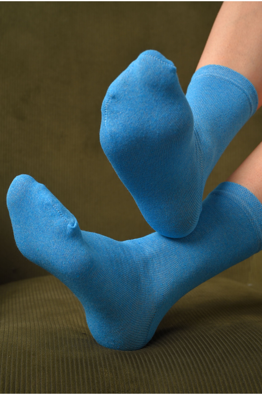 Носки женские демисезонные голубого цвета размер 36-40 005 172867