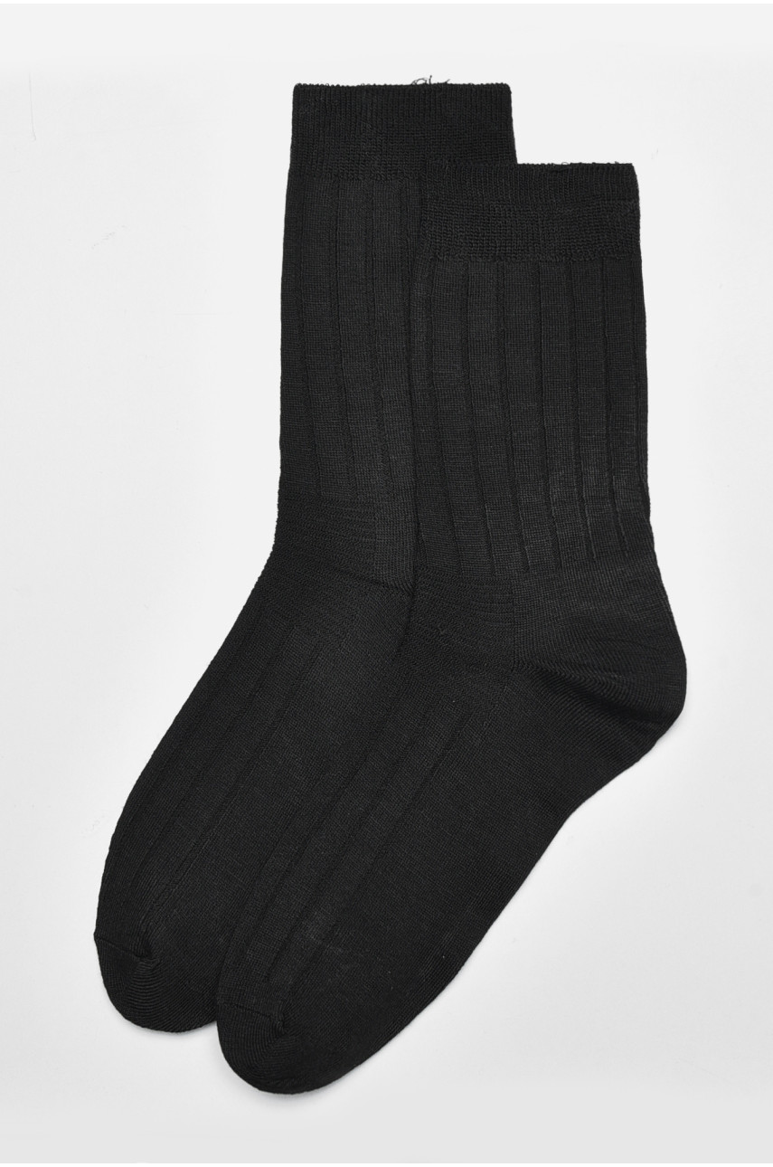 Шкарпетки чоловічі демісезонні чорного кольору розмір 41-47 F515 172871