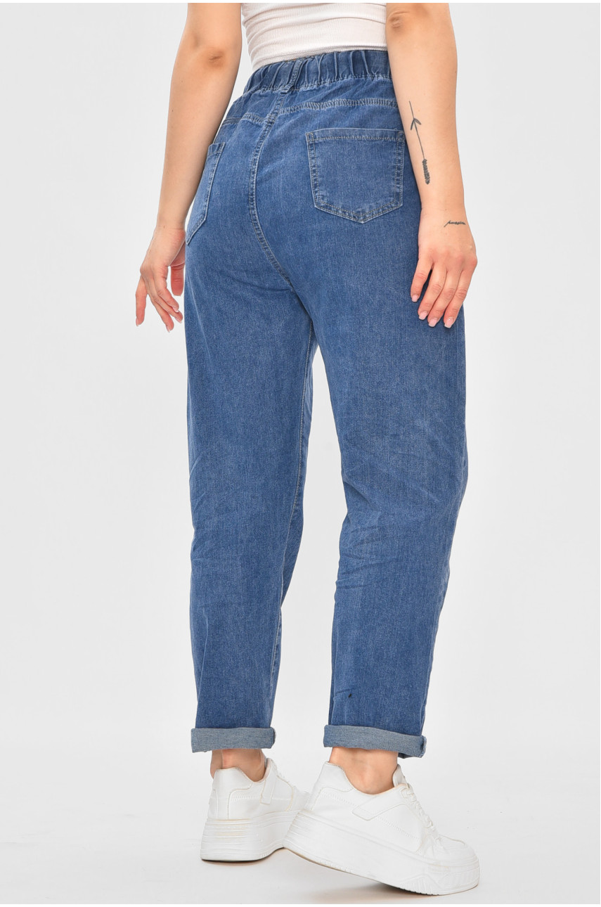 Джинсы женские зауженные синего цвета 785-2А 173068