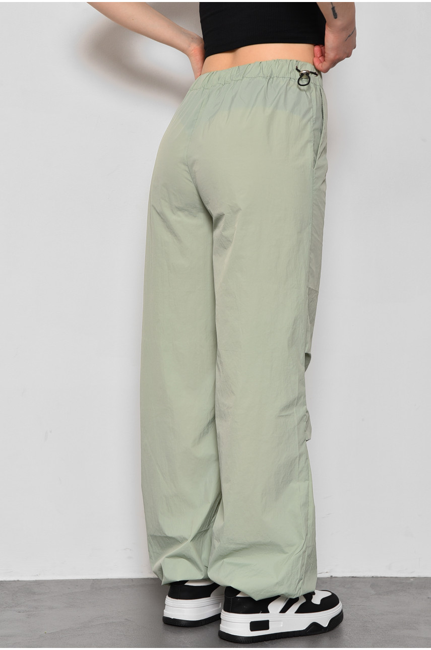 Спортивные штаны женские фисташкового цвета 1644 173333