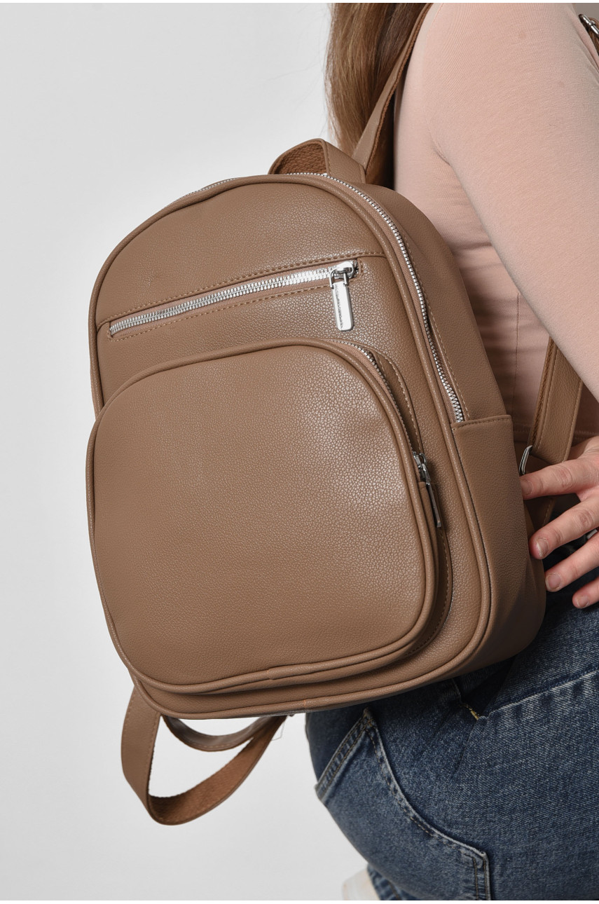 Рюкзак жіночий коричневого кольору 2008 173352