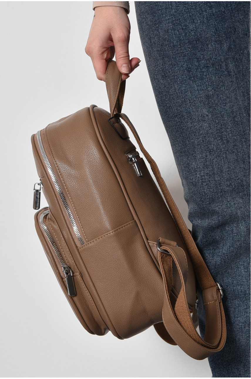 Рюкзак жіночий коричневого кольору 2008 173352