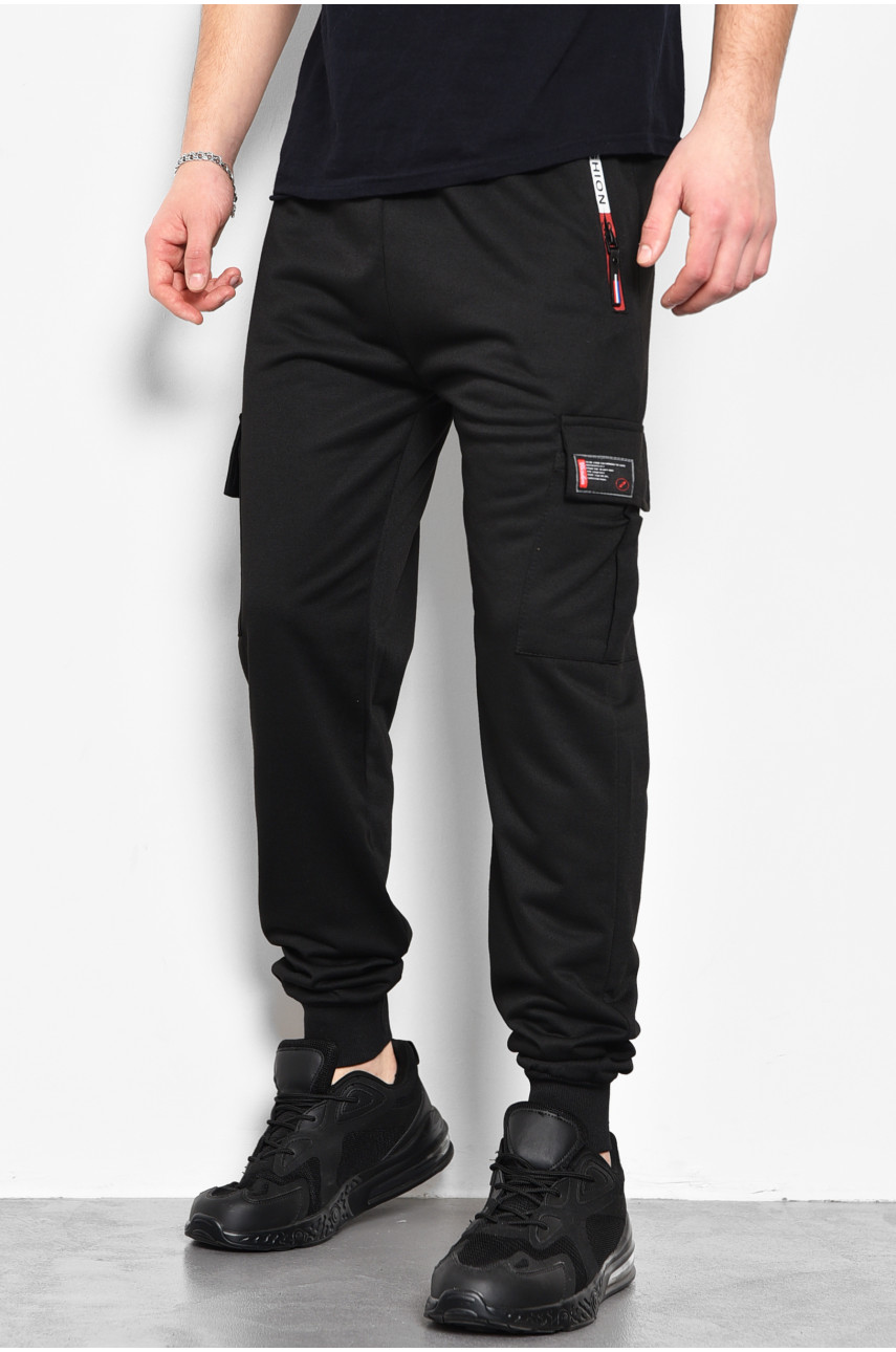 Спортивні штани чоловічі чорного кольору 108 173380