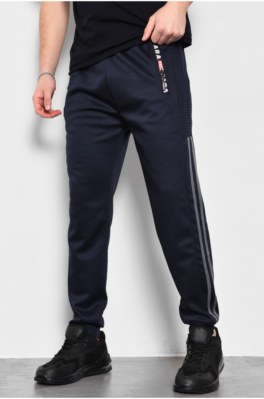 Спортивні штани чоловічі темно-синього кольору 501 173388