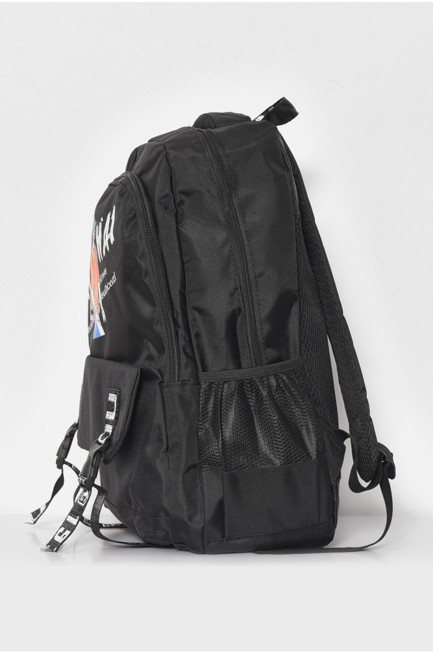 Жіночий рюкзак текстильний чорного кольору 2050-3 173412