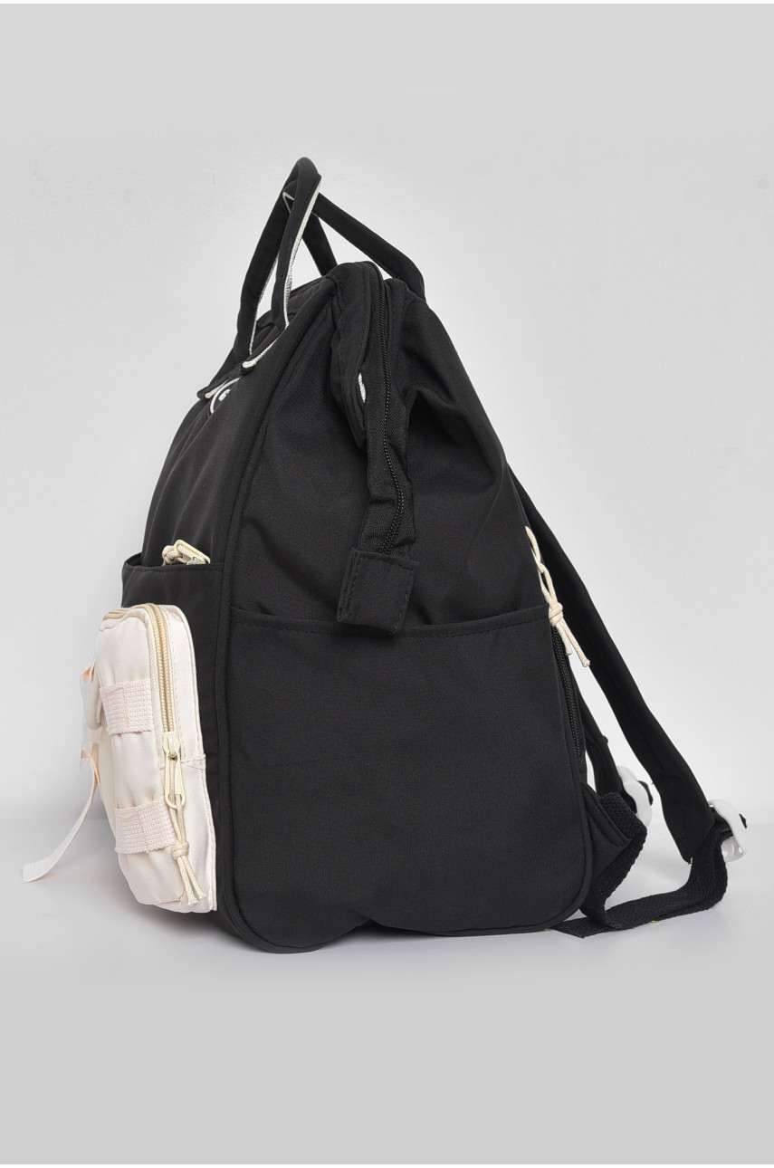 Жіночий рюкзак текстильний чорного кольору 121 173429