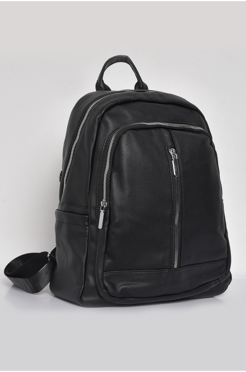 Жіночий рюкзак з екошкіри чорного кольору 8080-3 173471