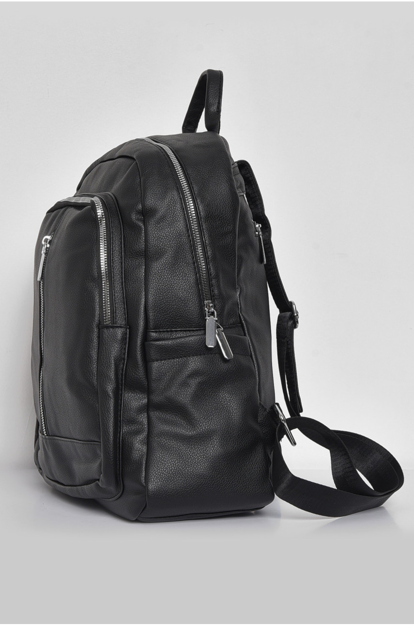 Жіночий рюкзак з екошкіри чорного кольору 8080-3 173471