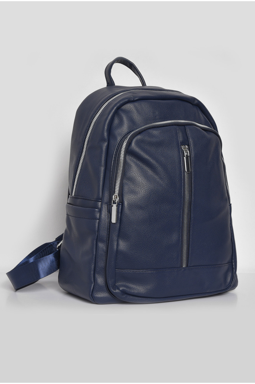 Жіночий рюкзак з екошкіри синього кольору 8080-3 173482