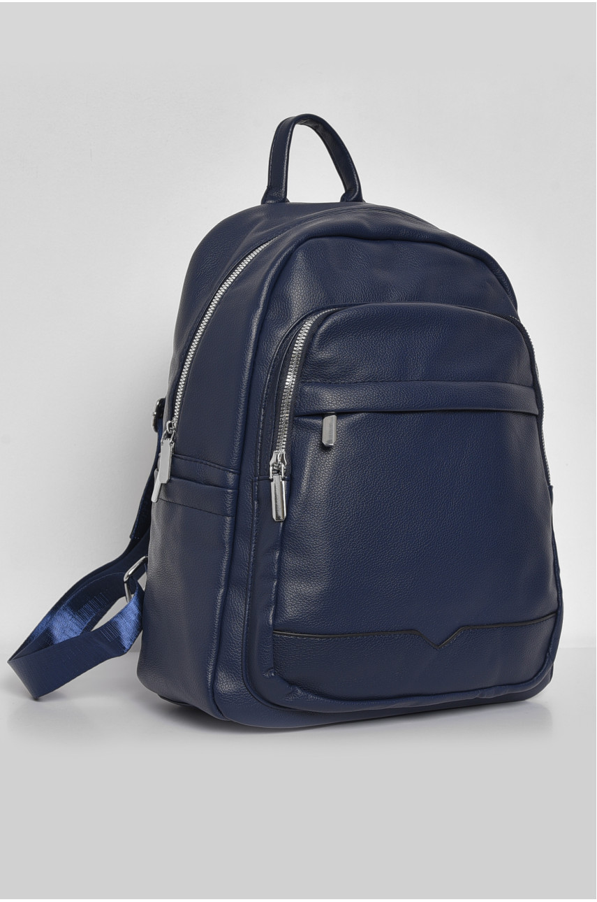 Жіночий рюкзак з екошкіри синього кольору 8080-6 173484