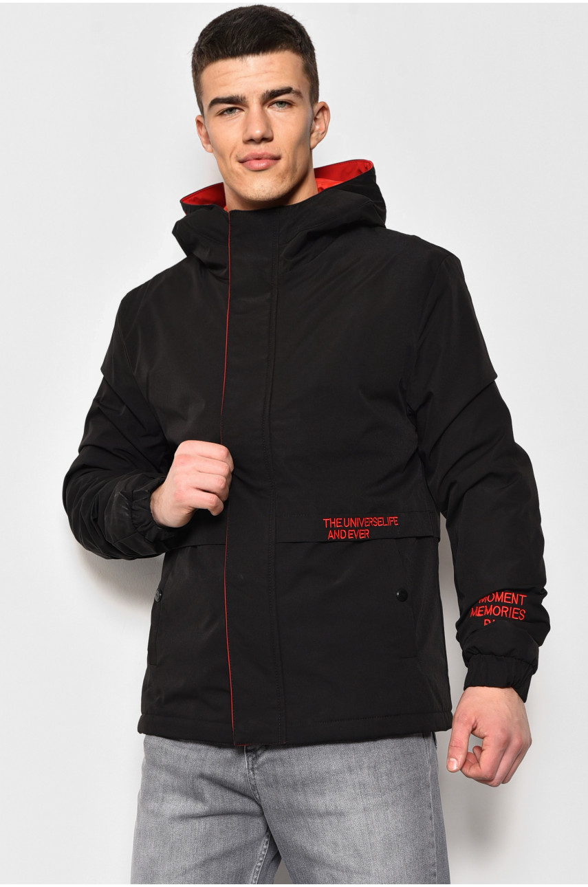 Куртка мужская демисезонная черного цвета 9951 173534