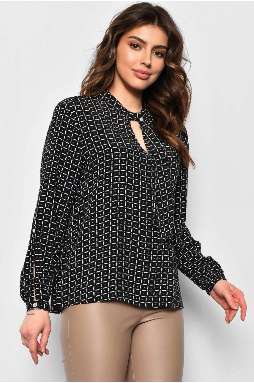Блуза жіноча чорного кольору 173835