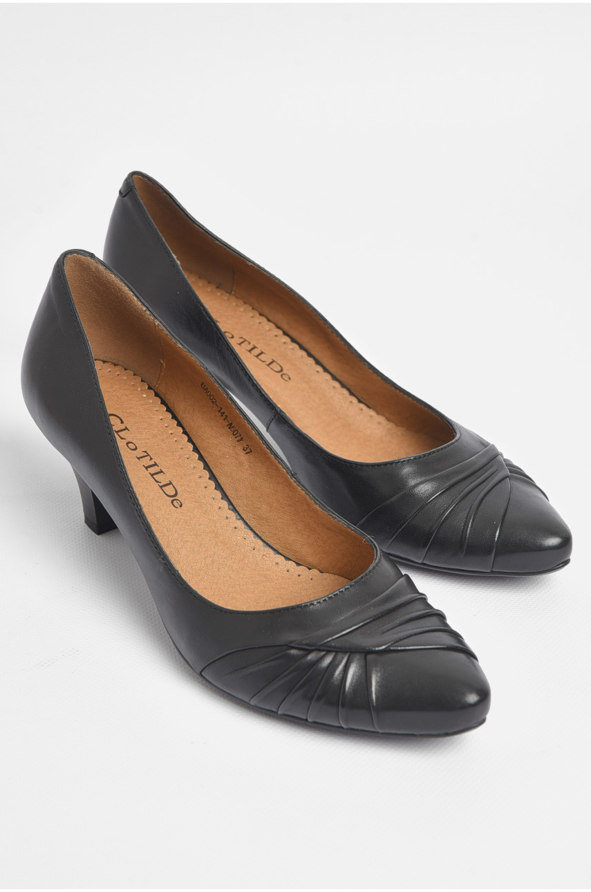 Туфли женские черного цвета 173876
